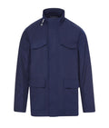 Navy Long Sleeve Rain Jacket with Magnetic Closures U10025