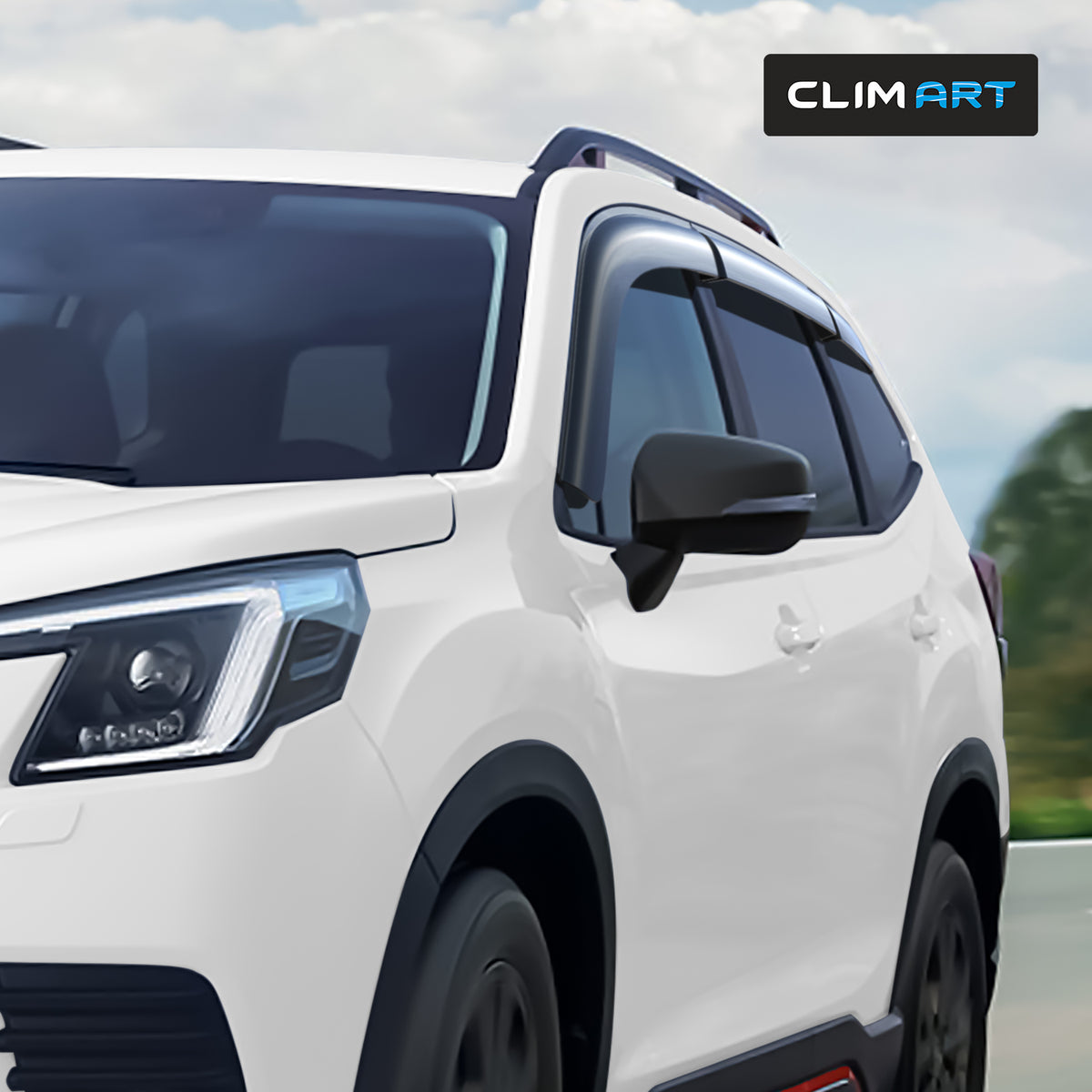 6pcs Tape-on Window Deflectors for Subaru Forester V540
