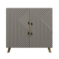 White and Concrete Accent Cabinet G970485