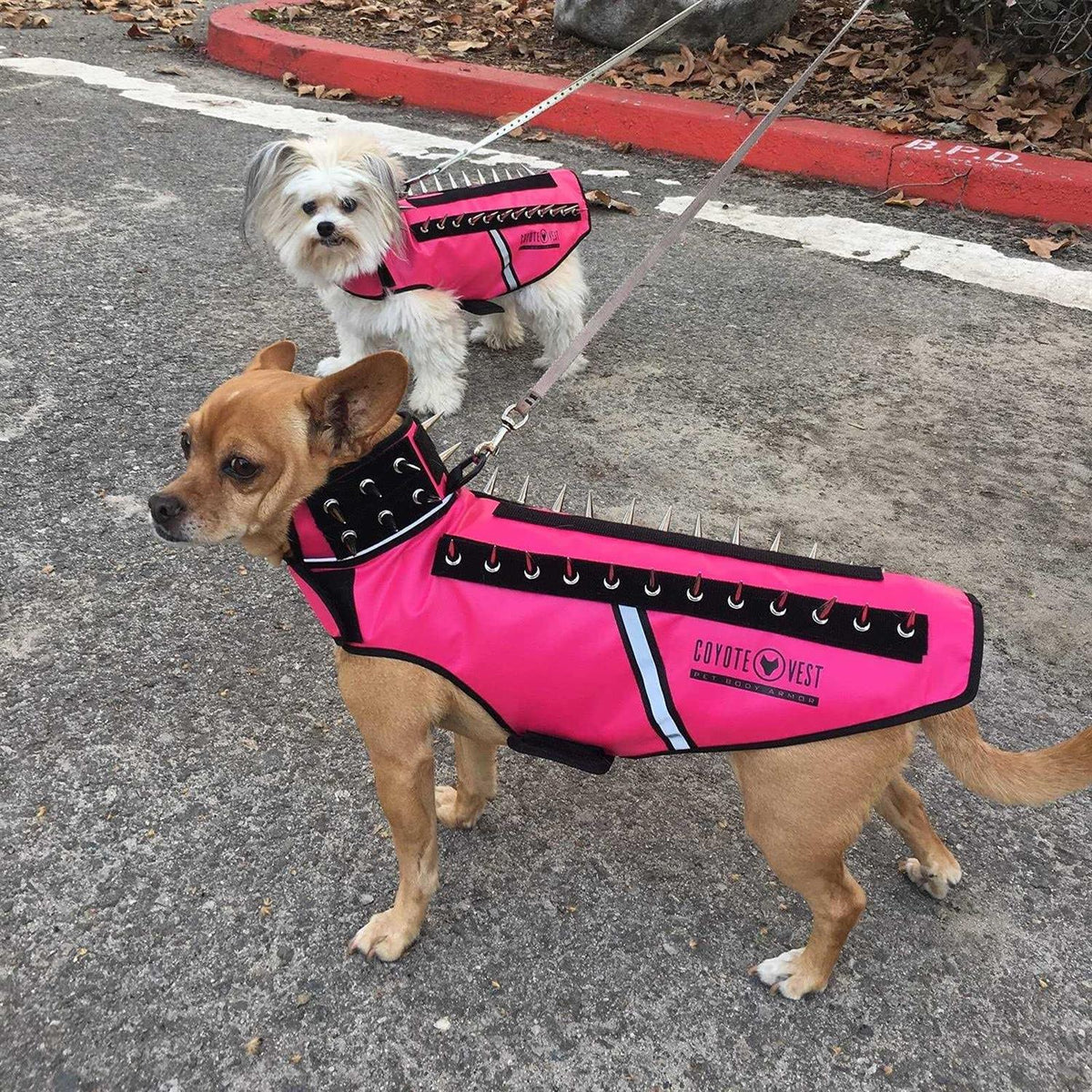 Reflective Dog Harness Vest with Spikes O2317