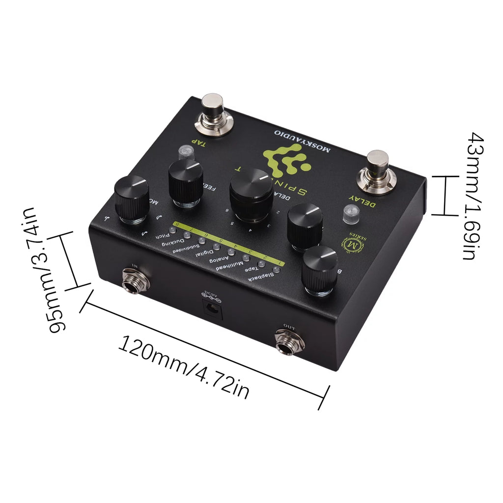 Guitar Pedal with 8 Mode Delay Selection N343542