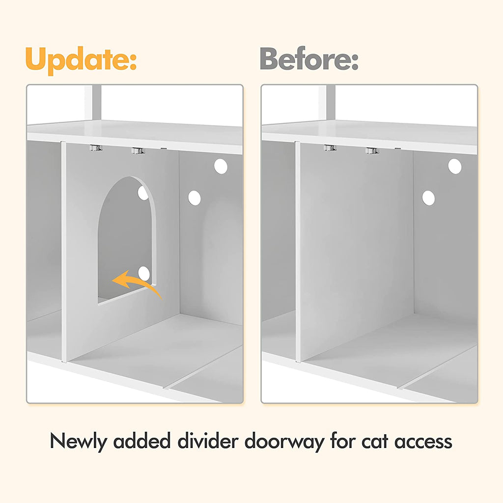 Cat Litter Box Enclosure with Storage Shelf W491
