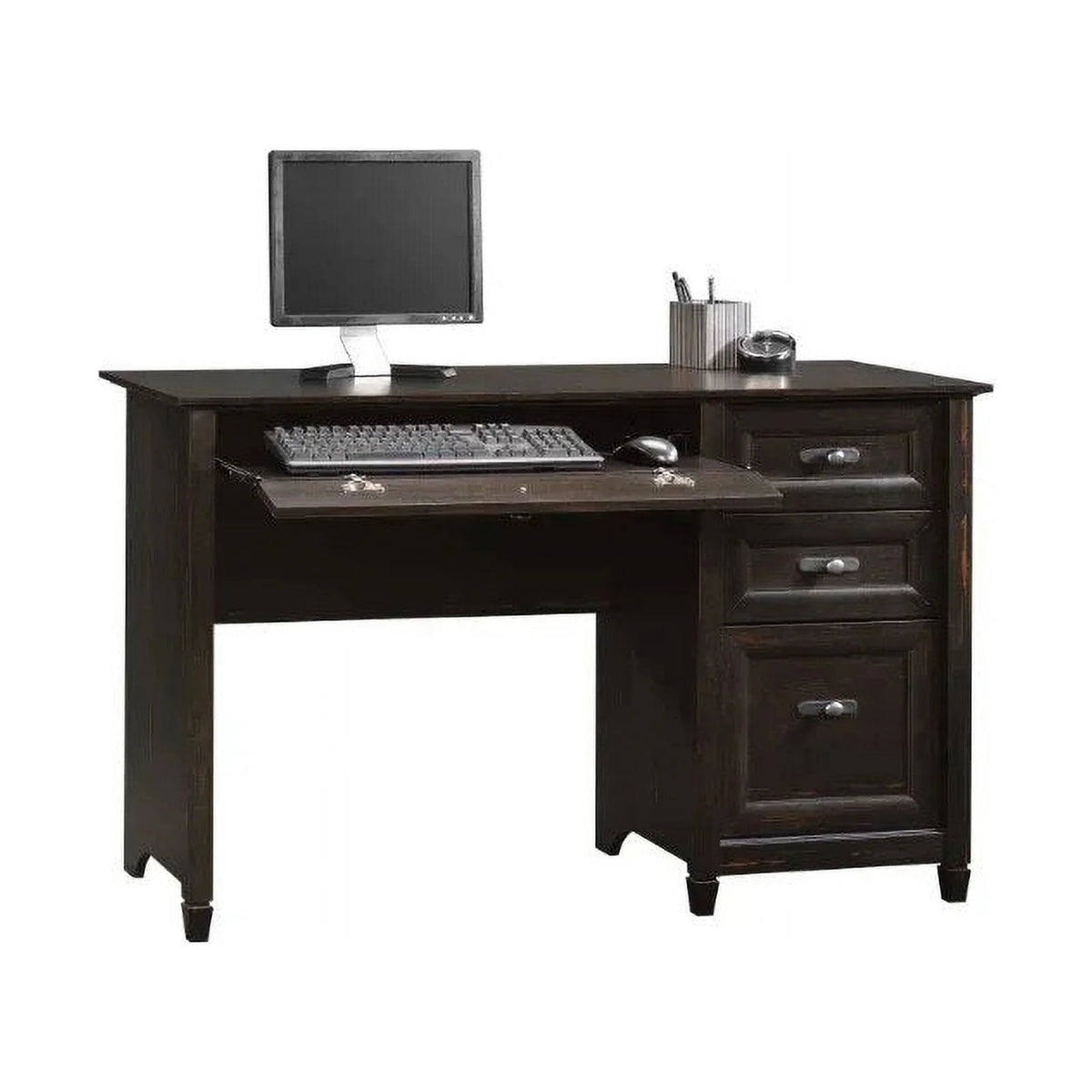 Antiqued Black Paint Finish Computer Desk T443691