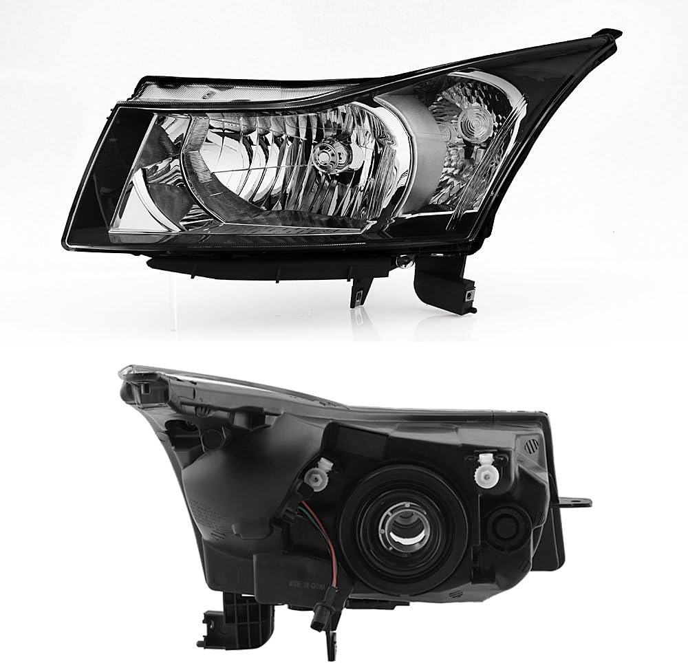Driver Left + Passenger Right Side Pair Halogen Headlights for Chevy Cruze J903