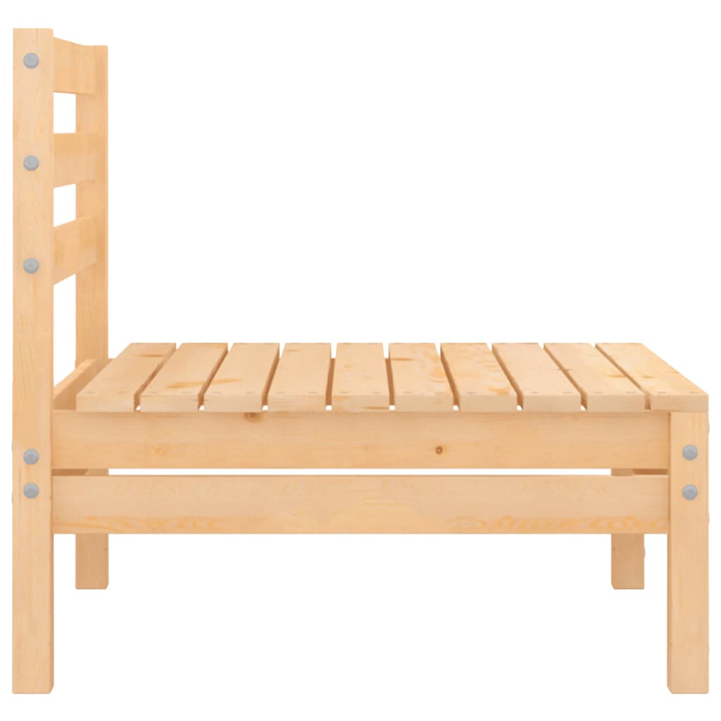 Solid Wood Pine Patio Sofas 2 pcs G851