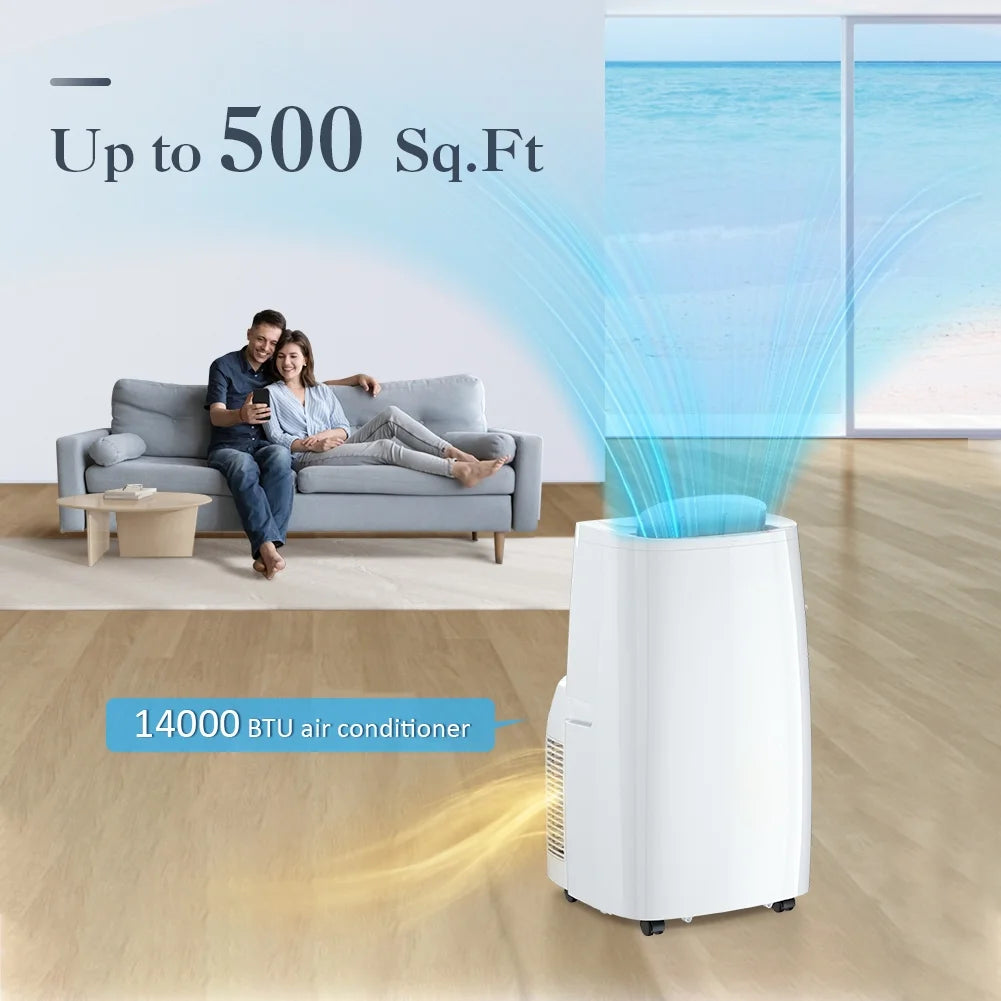 14,000 BTU 3 in 1 Portable Air Conditioner with Window Kit O89431