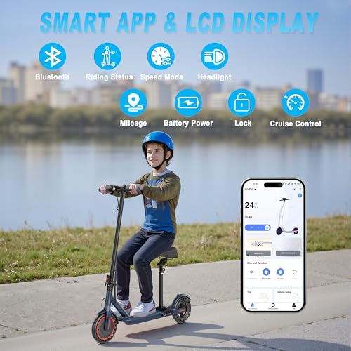 Folding Electric Scooter with Seat and 350W Motor X454