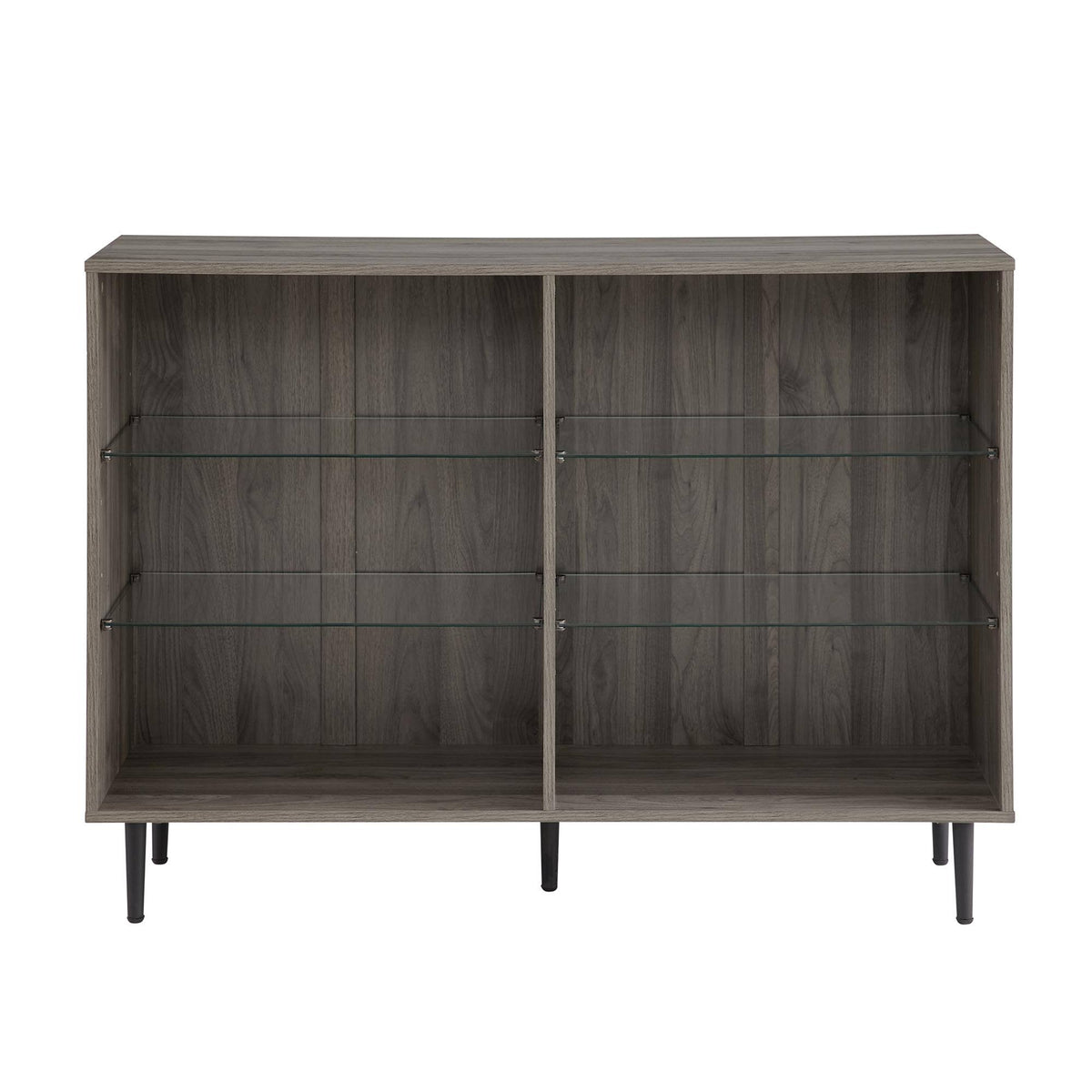 Slate Grey Mid Century Modern Bookcase Z64383