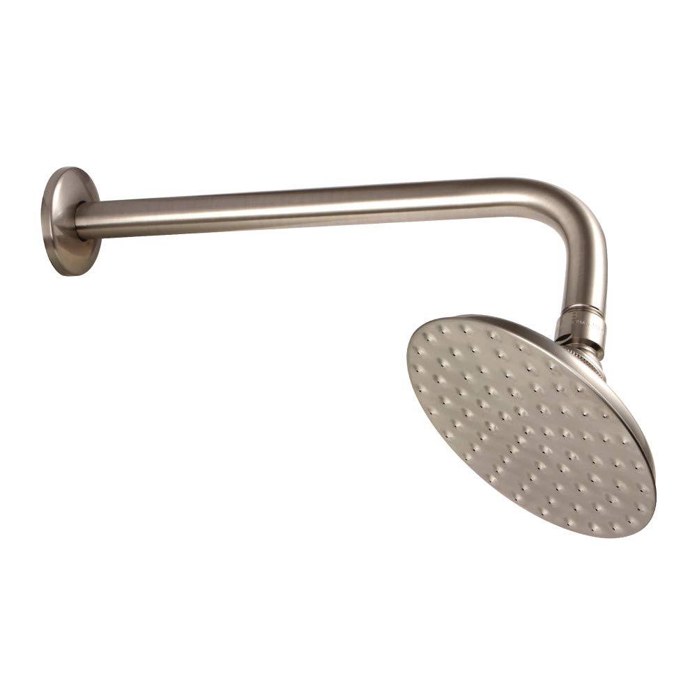 Brushed Nickel Shower Head with Shower Arm E192