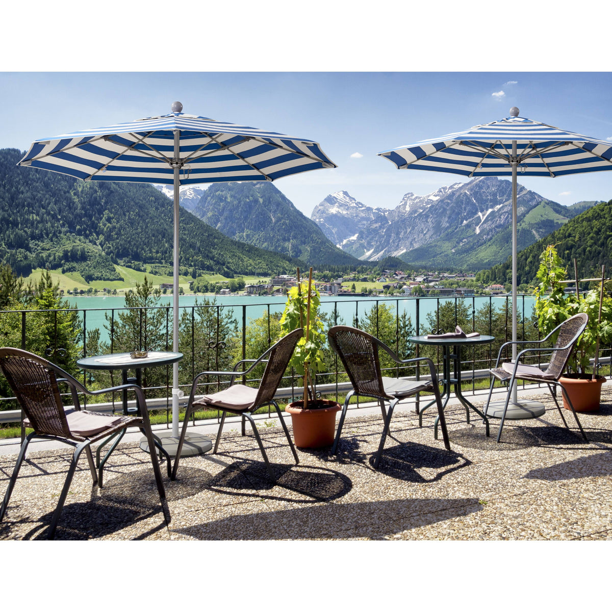 7.5 ft Aluminum Pole Umbrella J246717