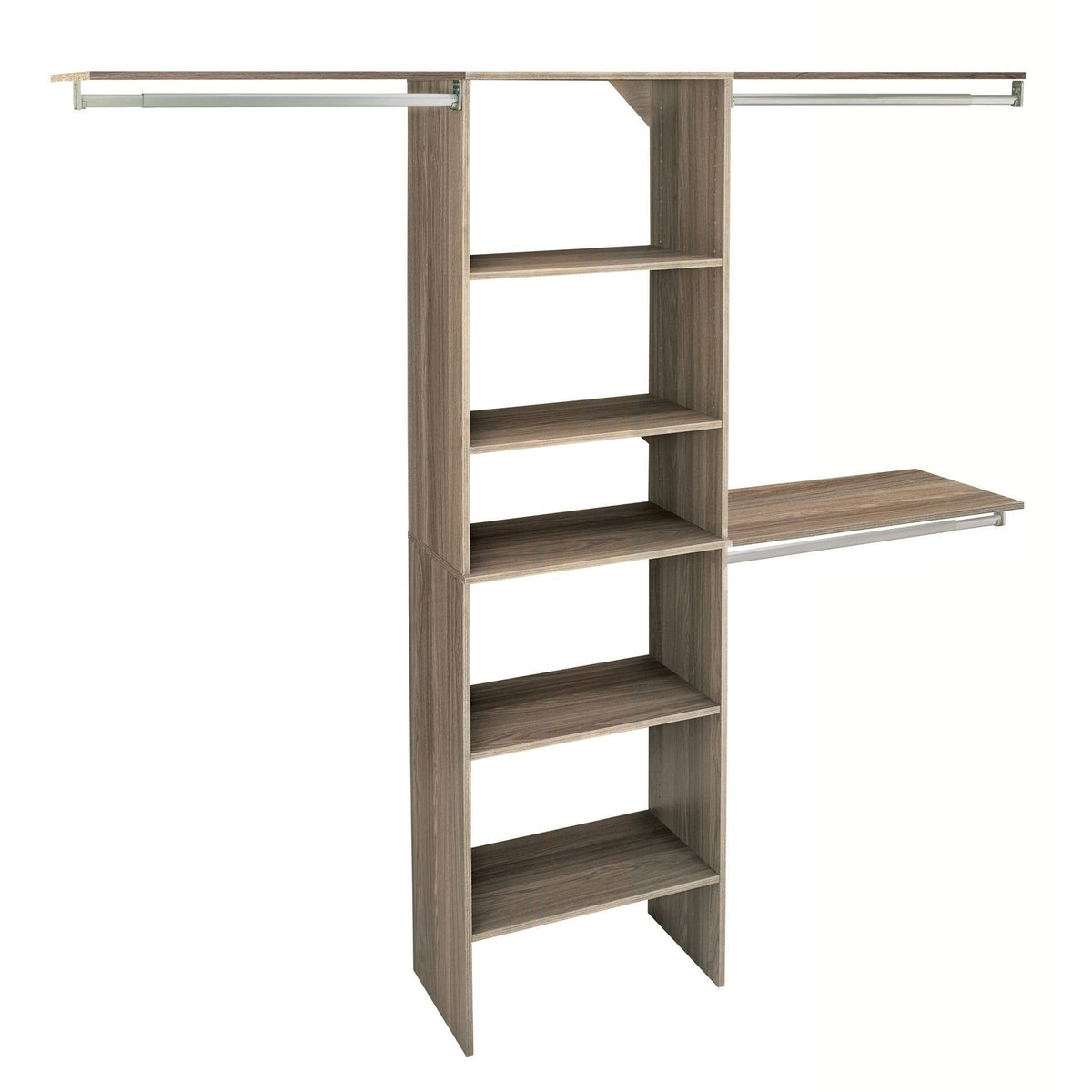 Natural Gray Closet Organizer with Shelves G16108