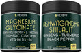 6in1 Magnesium Glycinate & 5in1 Ashwagandha Shilajit Supplements E70396