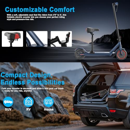 Folding Electric Scooter with Seat and 350W Motor X454
