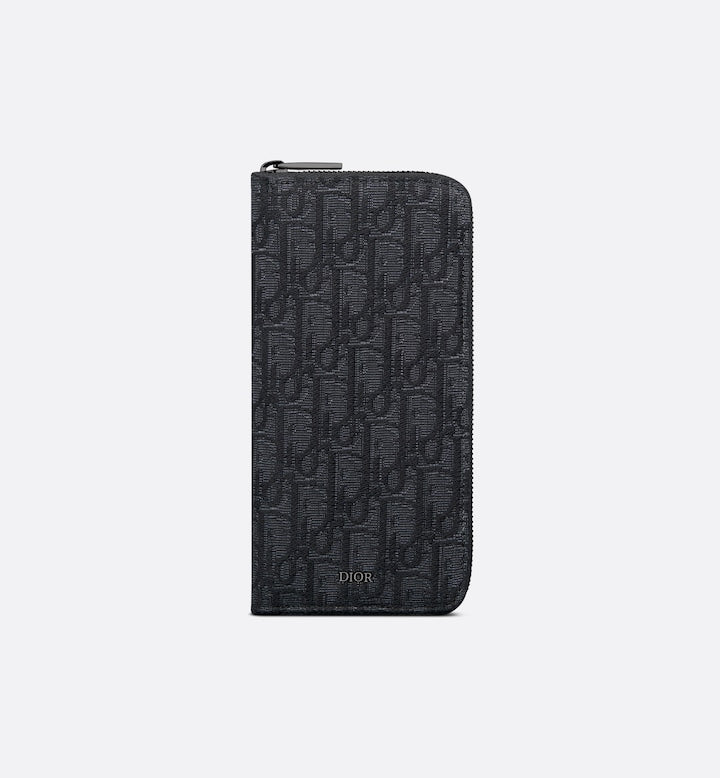 Black Vertical Long Zipped Wallet K96468