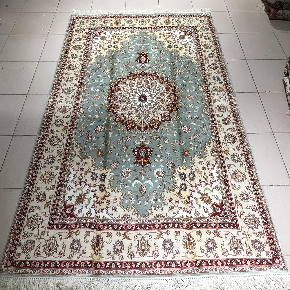 4ft x 6ft Handmade Silk Carpet I831211