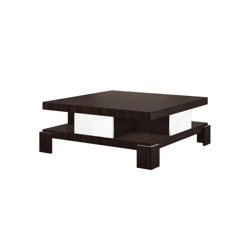 Two-tone Coffee Table Brown/White Matte W5258