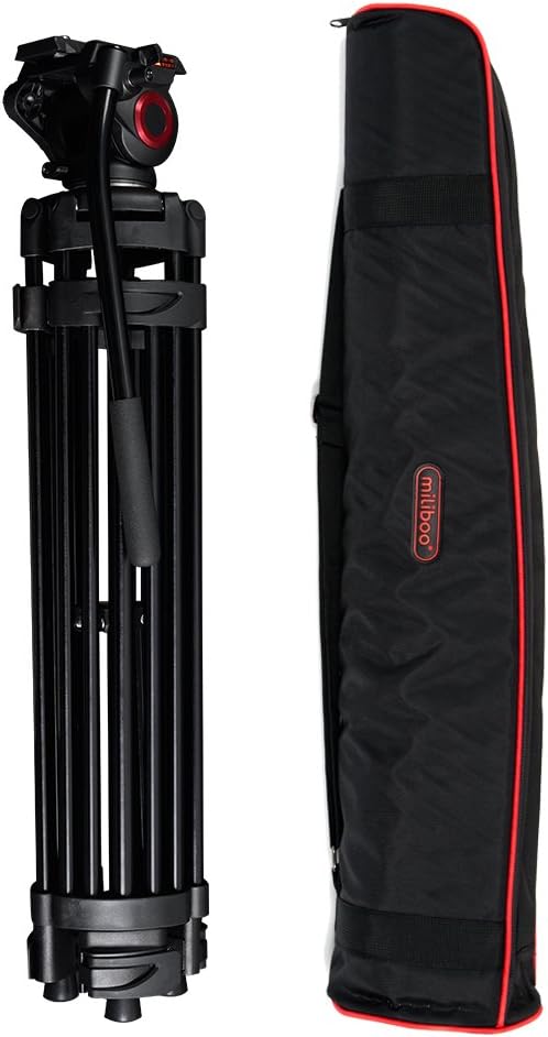 Heavy Duty Aluminum Video Tripod with Camera Stand H89806