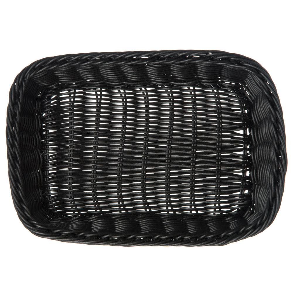 Black Woven Rectangular Basket L802062