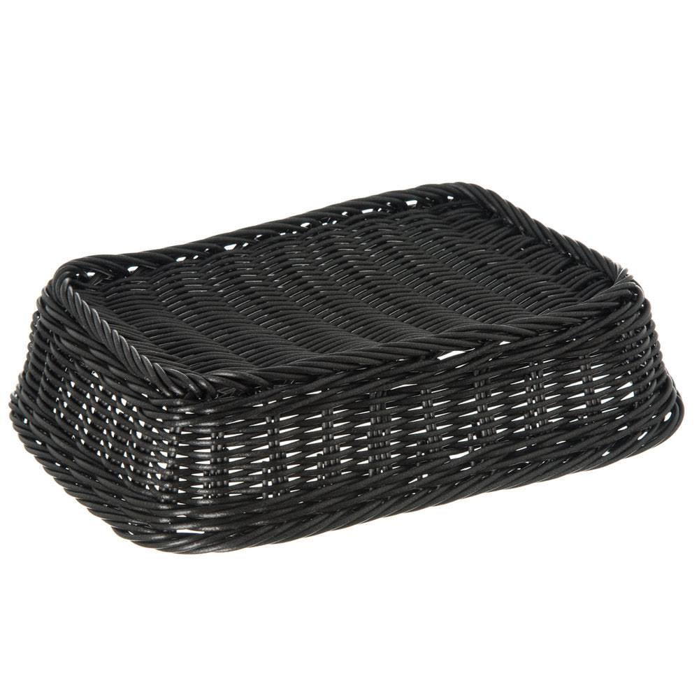Black Woven Rectangular Basket L802062