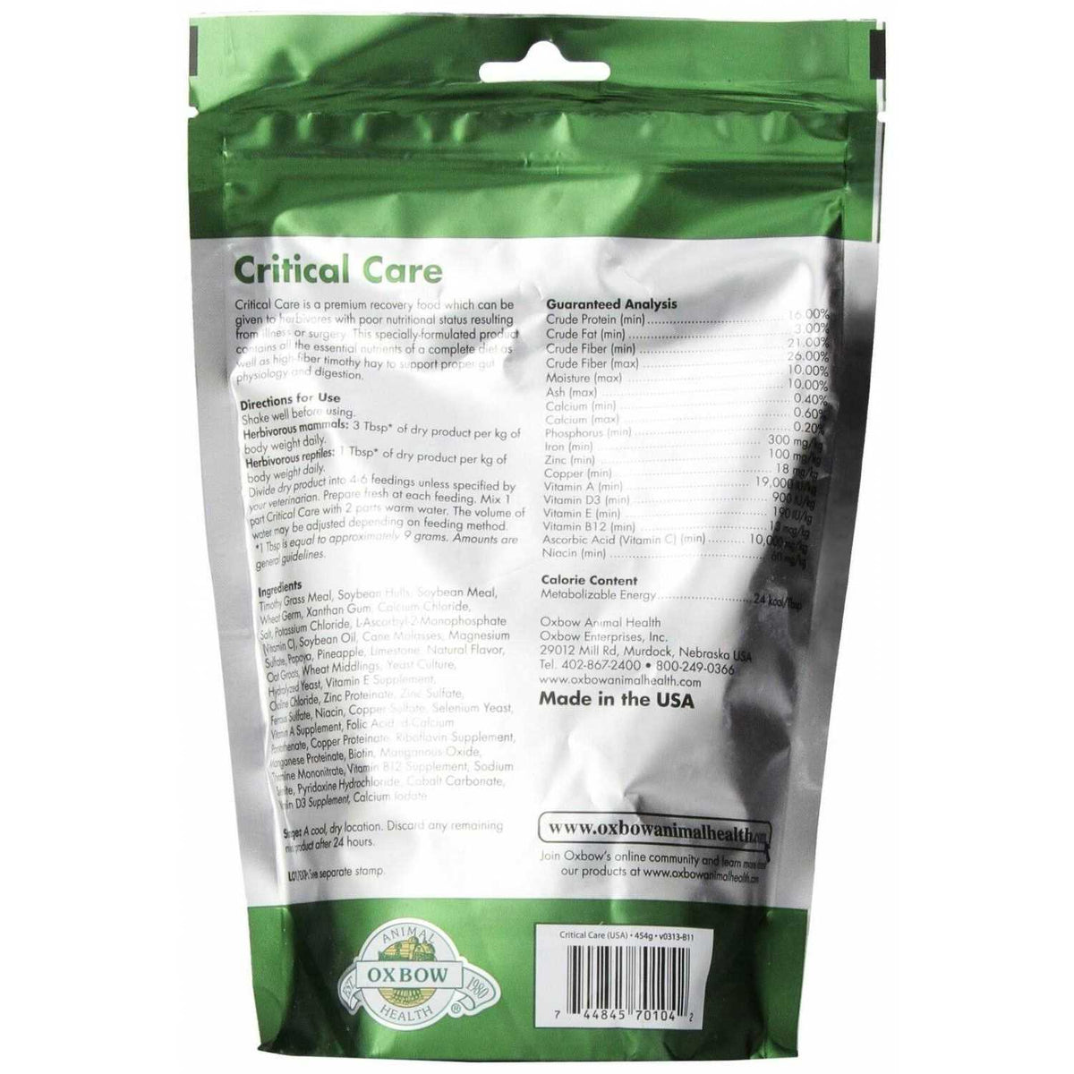 Critical Care Pet Supplies D157803