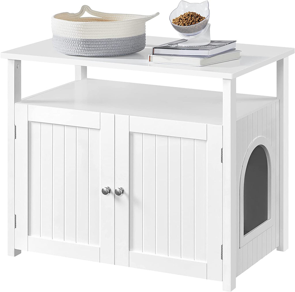 Cat Litter Box Enclosure with Storage Shelf W491