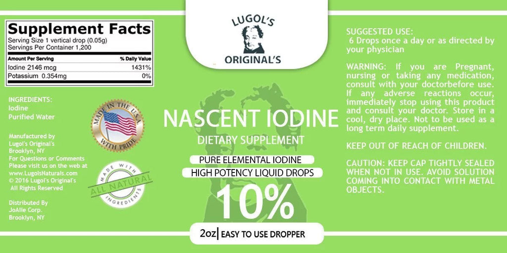 2 oz Nascent Iodine Liquid Drops F9572