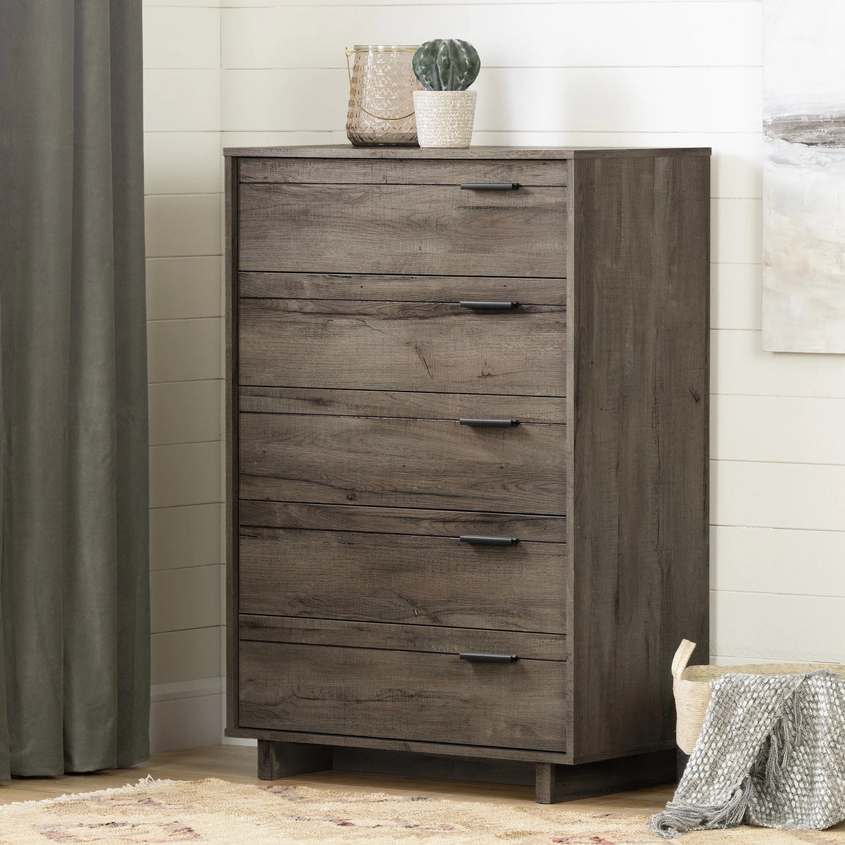 Fall Oak 5-Drawers Dresser I6981