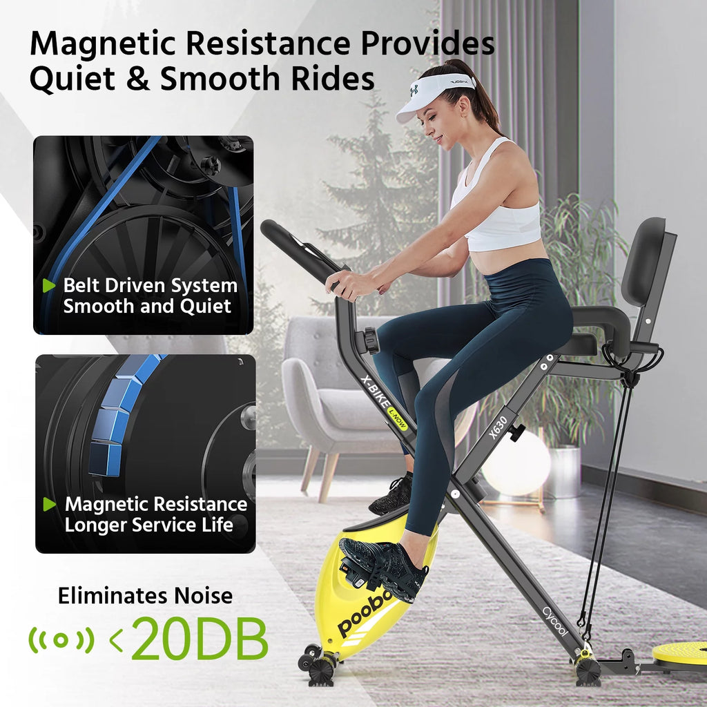 4in1 Folding Exercise Bike Stationary Magnetic K45012