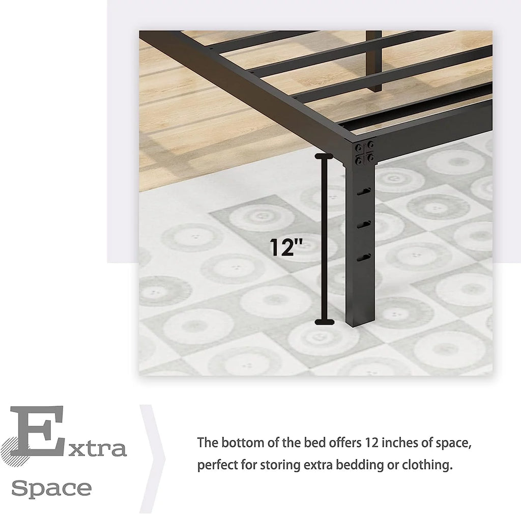 14 Inch Metal Platform King Bed Frame V38409