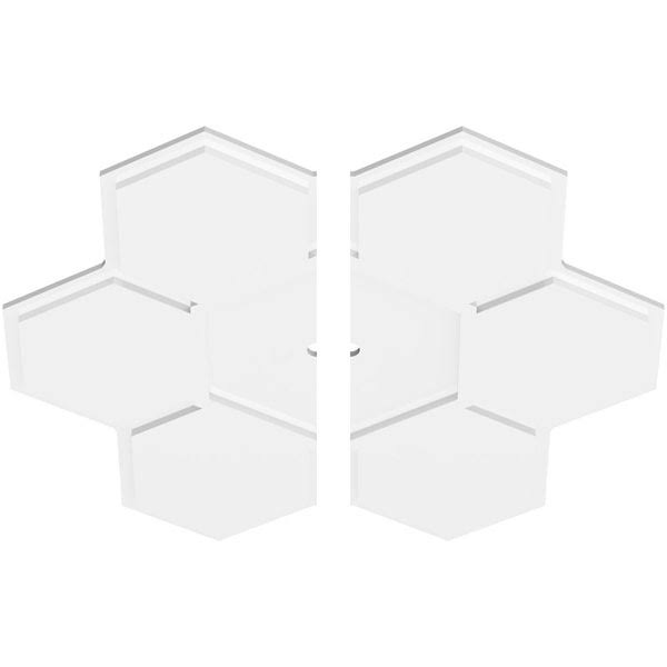 32 inchod x 1 inchid x 11 inchc x 1 inchp PVC Ceiling Medallion, Two Piece U22106