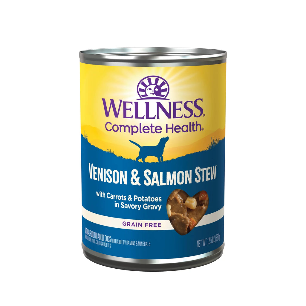 Natural Grain Free Canned Dog Food, Venison & Salmon Stew, 12.5-Ounce Can (Pack of 12) L821892