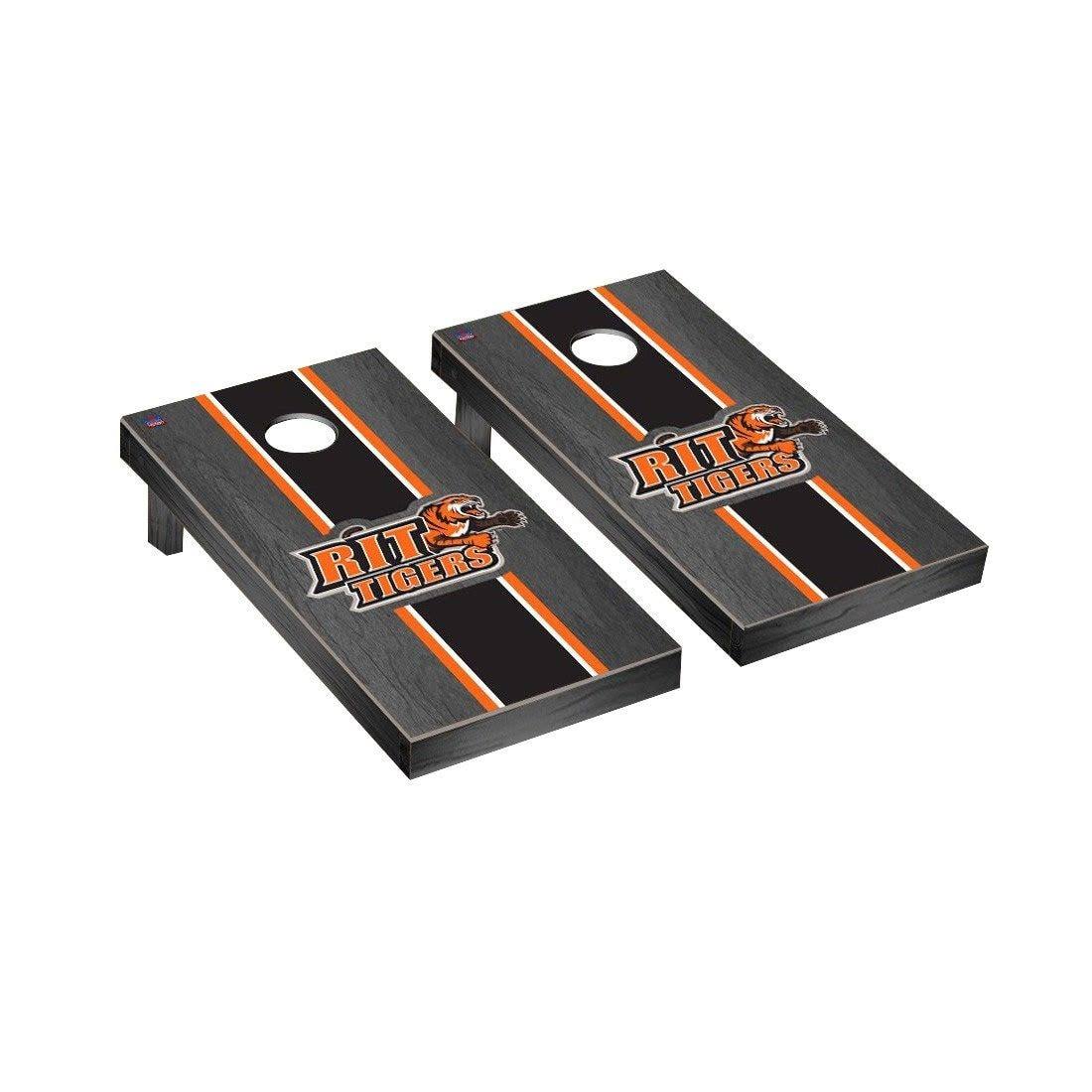 Onyx Stained Stripe Series Cornhole Board Set - 2 Boards, 8 Bags Y39855