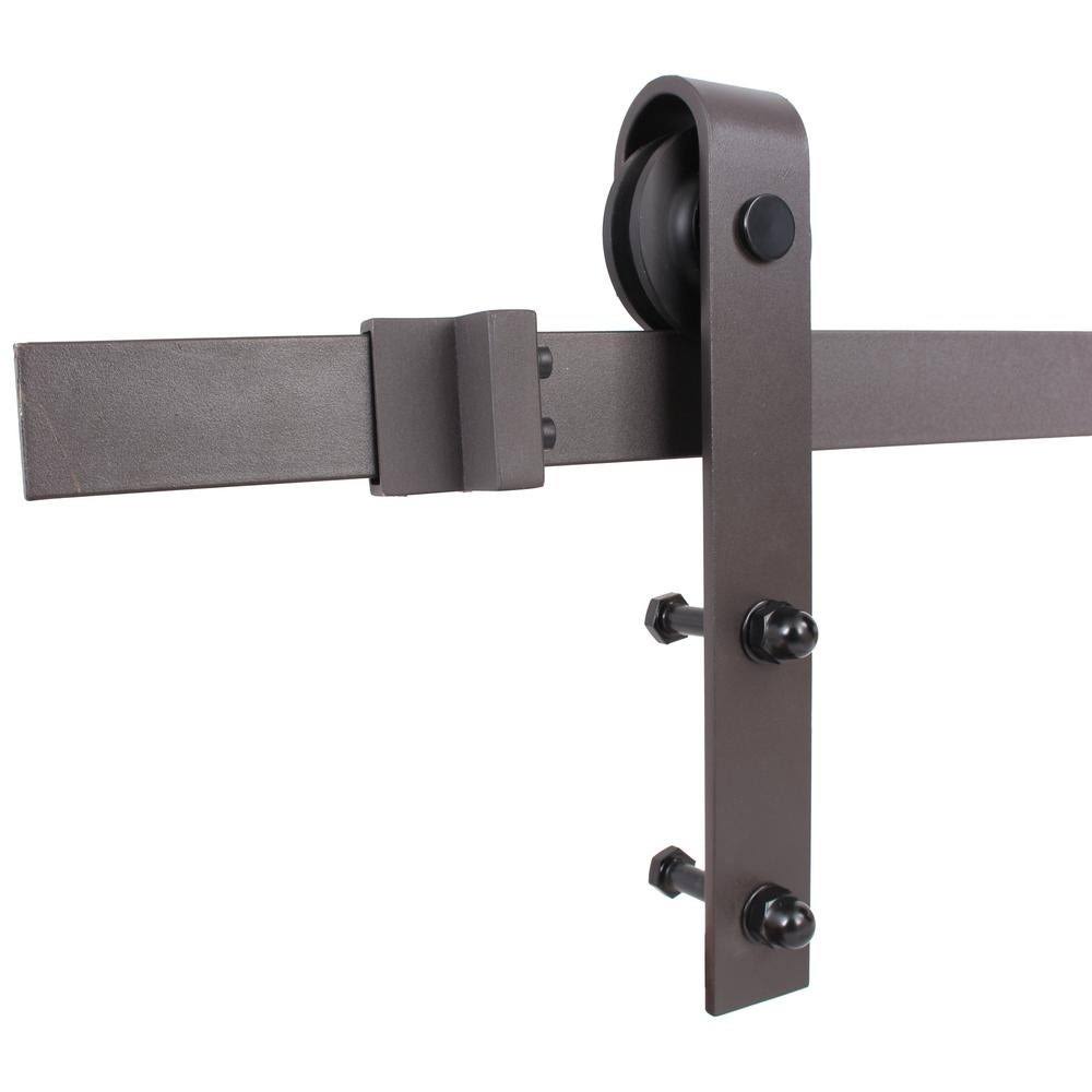 Unfinished 2 Panel Wood Barn Door with Sliding Hardware H939