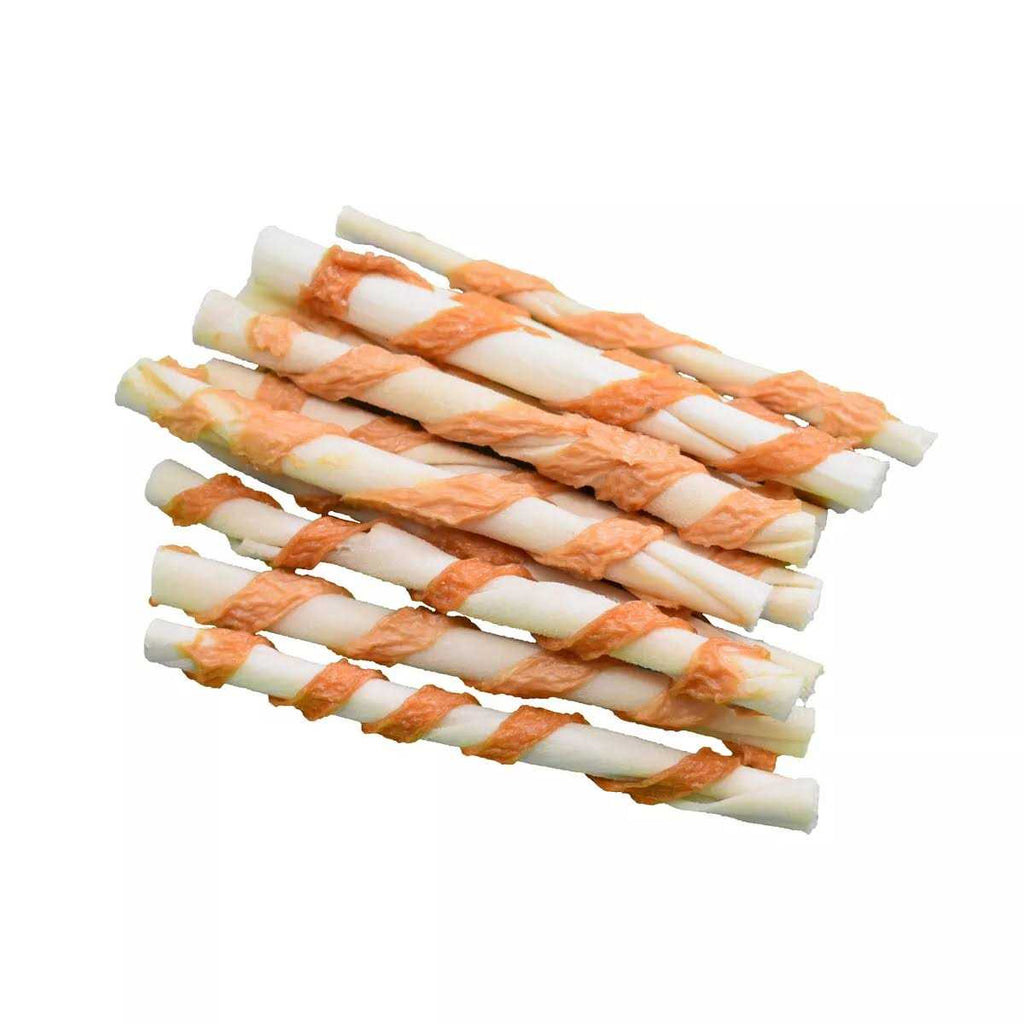 Oven Baked Beefhide Chicken Twists Dog K4713