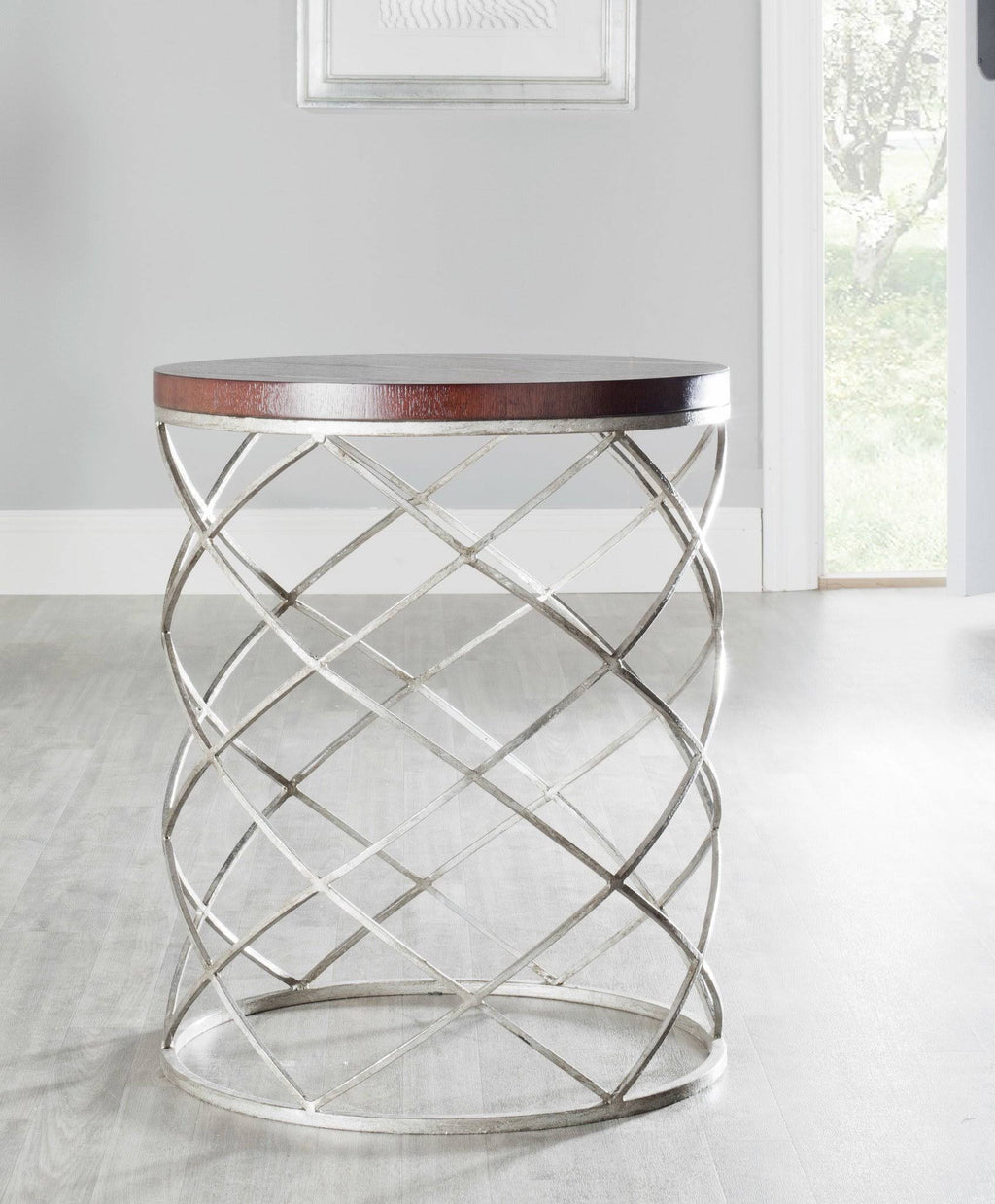 Silver Accent Table Z401