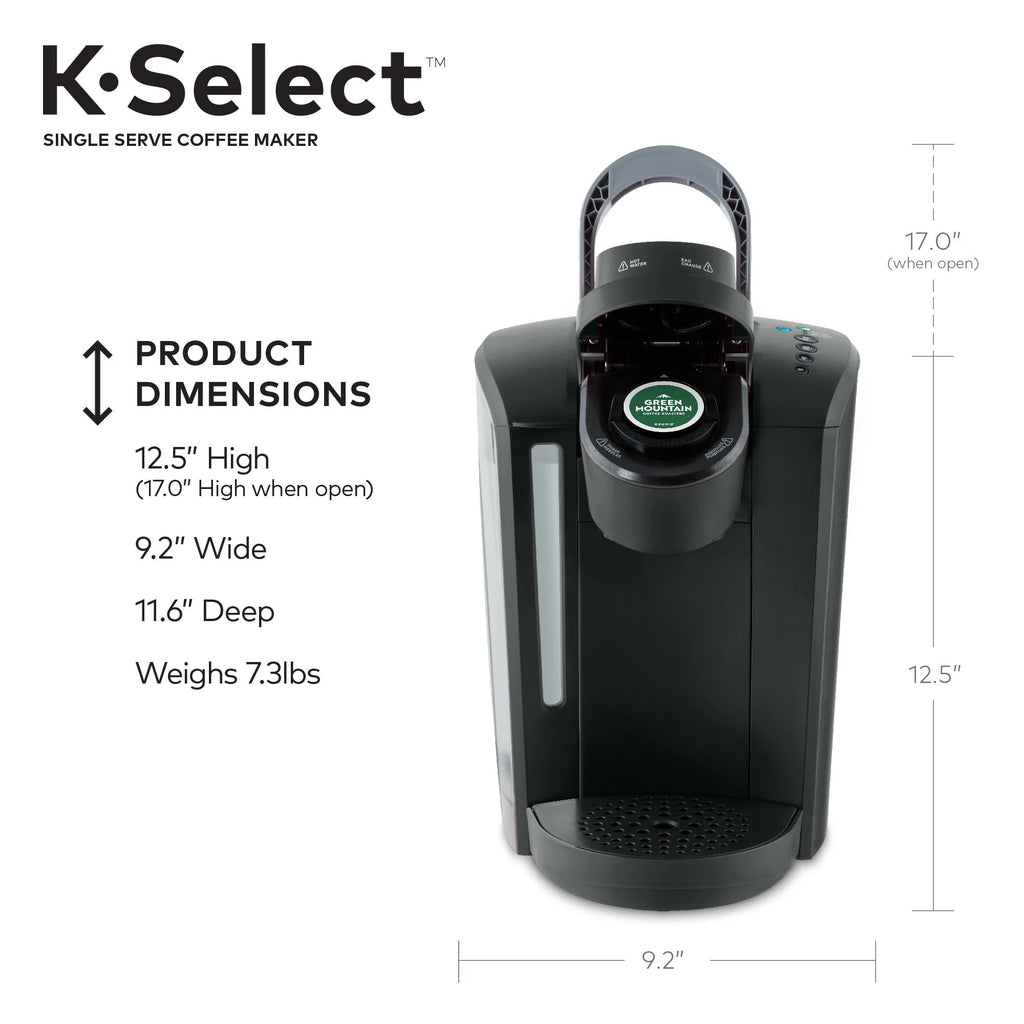 Single-Serve K-Cup Pod Coffee Maker with Strength Control, Matte Black J790