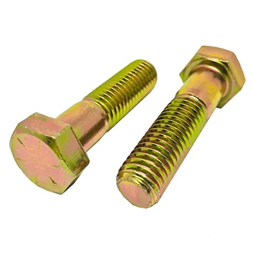 45 pcs Grade 8 Zinc Yellow Plated Steel Hex Cap Screw V66830