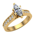 Marquise Cut Diamond Ring 14K Gold 1.00 CT TW K486