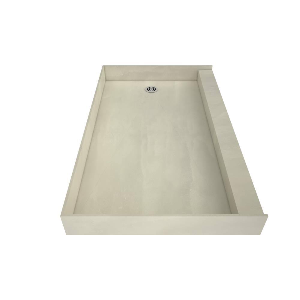 Single Curb Shower Pan with Right Drain Z466118