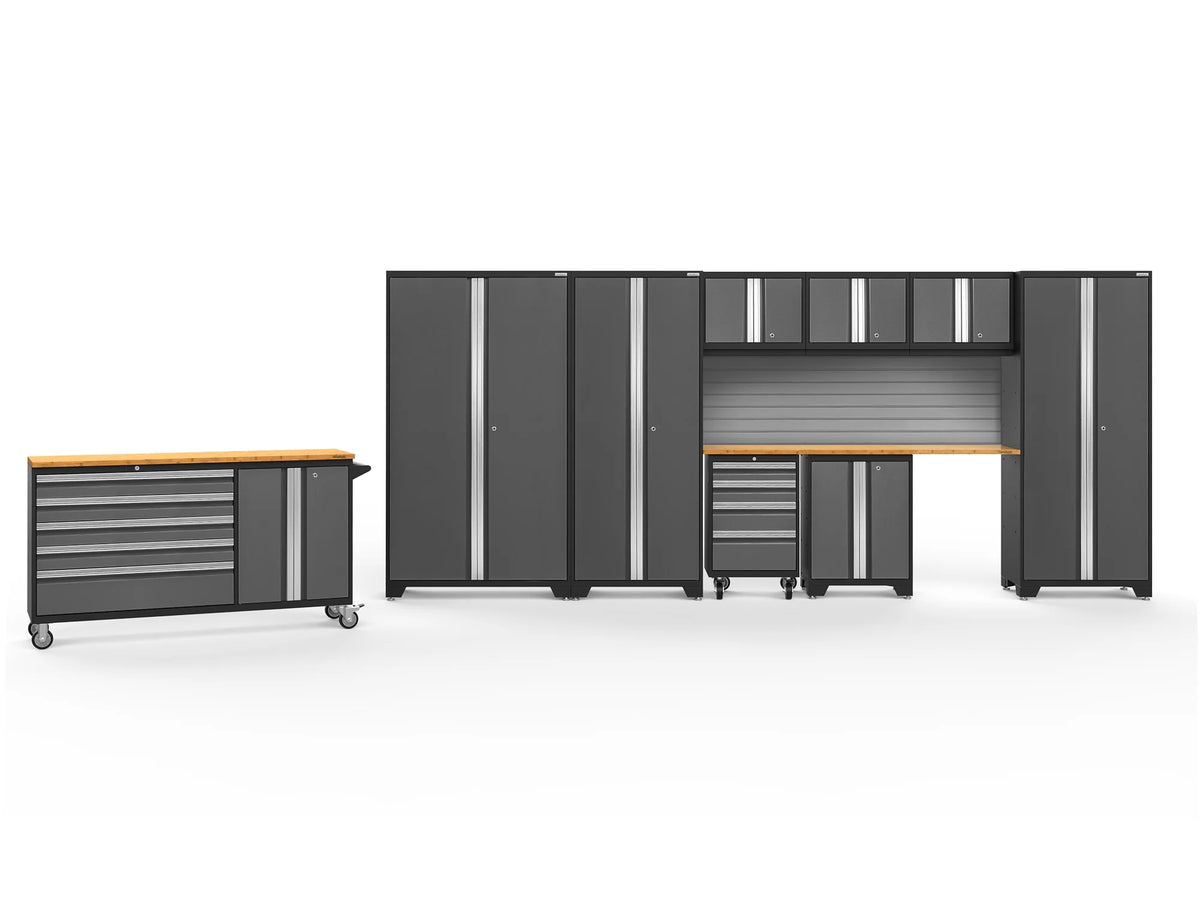 Gray 10 Piece Steel Garage Storage Cabinet Set C13274