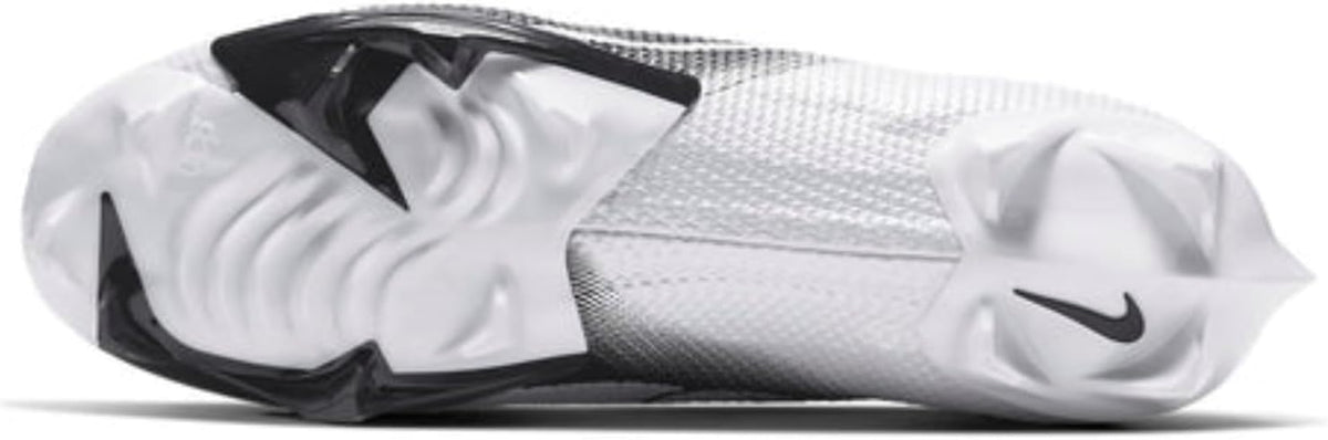 White-Black Men's Wide Football Cleats G41037