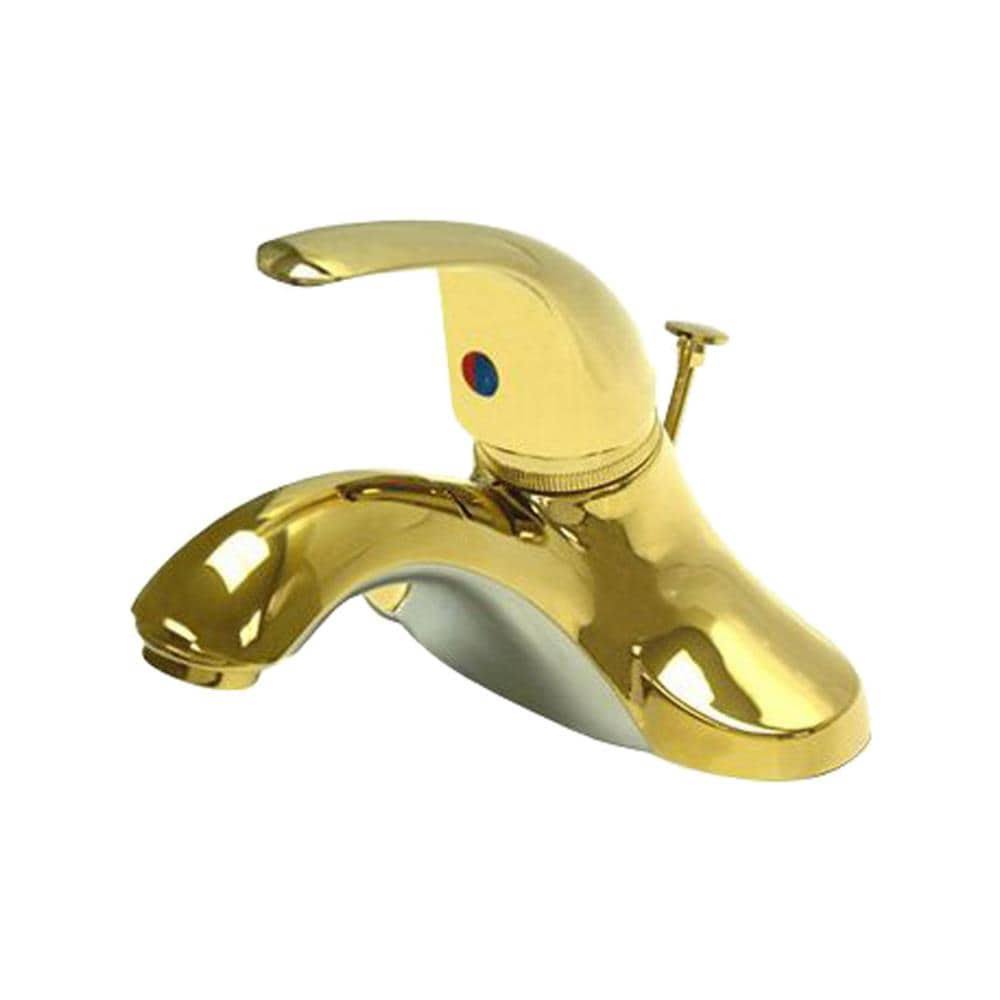 Single Lever Handle Centerset Faucet Polished Brass J951529