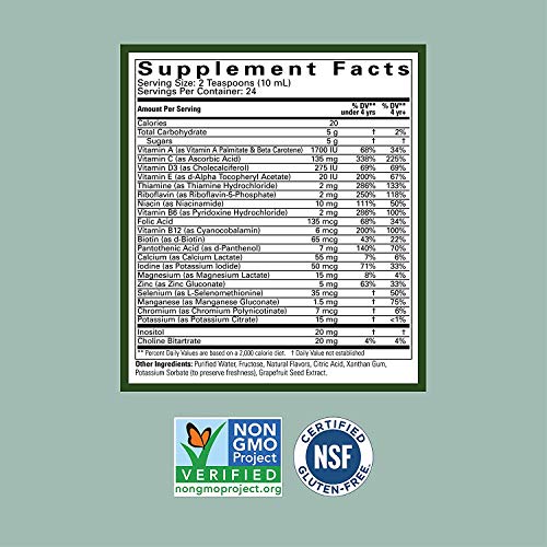 8 Fl Oz Liquid Multivitamin and Mineral Supplement (Pack of 2) C314127