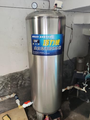 15 25 40 50 65 80 100 130 185 Gal Stainless Steel Water Pressure Tank L8576