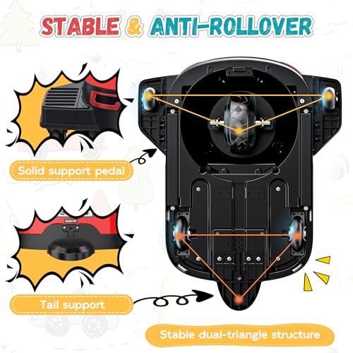 24V Ride On Electric Car with Brushless Motor, RED G48326