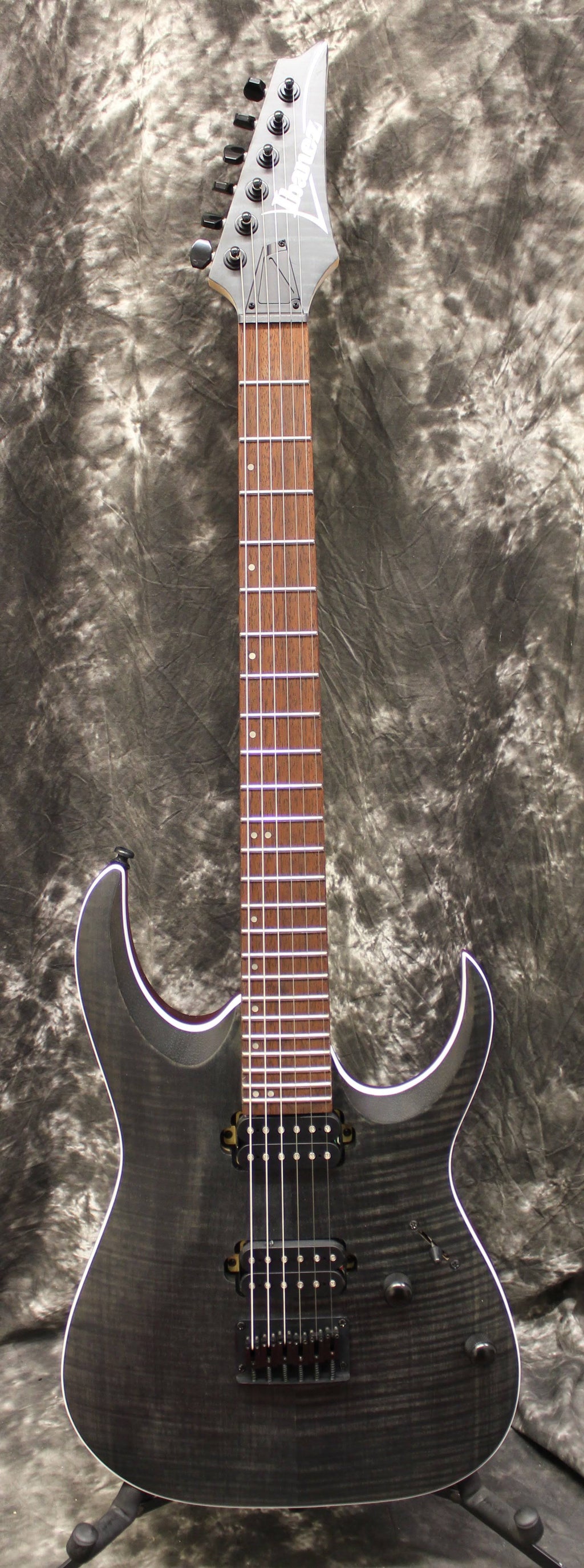Transparent Gray Flat Electric Guitar Y131