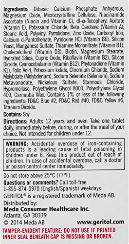 Geritol Complete Tablets 100 Tablets I567089