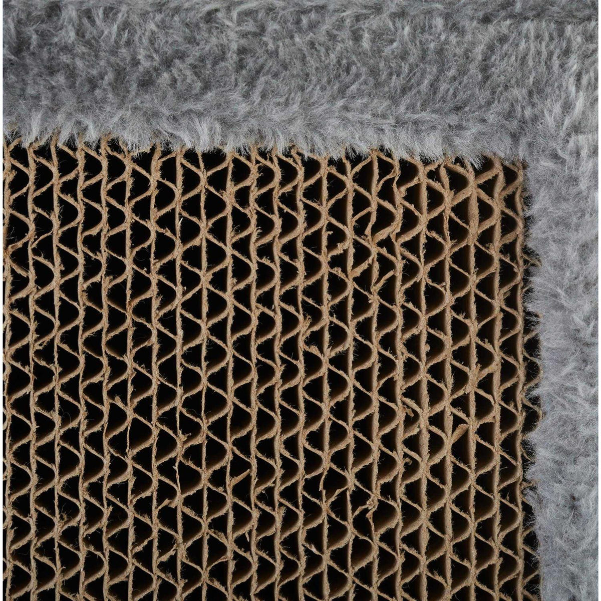 Raised Cat Scratch Post With Refillable Corrugated Cardboard S298
