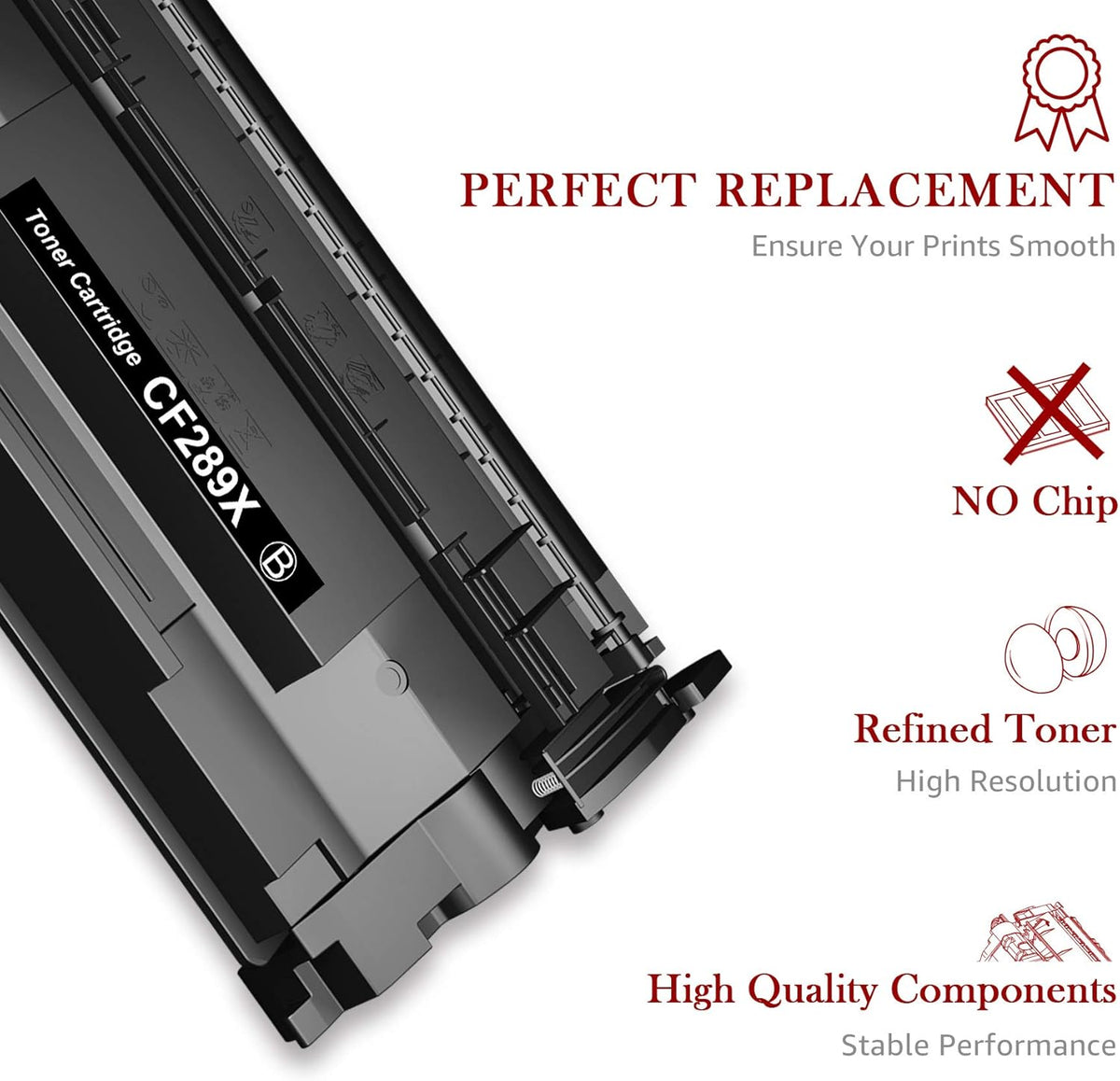 Compatible Toner Cartridge Replacement for HP Printer (Black, 1-Pack) L3925