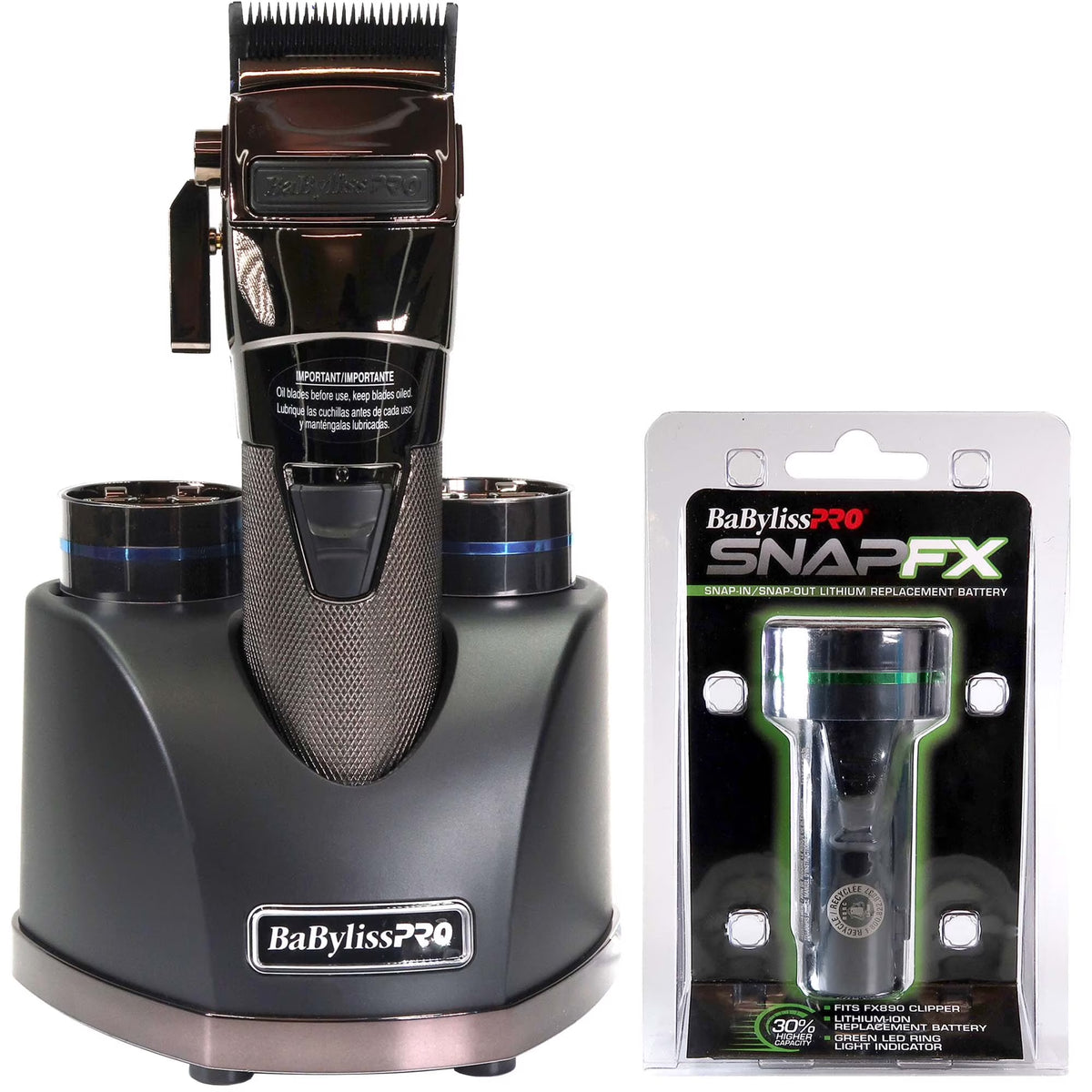 Black Clipper with Dual Lithium Battery System U753694